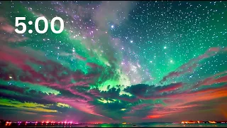 5 Minute Relaxation Timer Starry Night Calming Music Soothing Sounds For Stress Relief Focus 