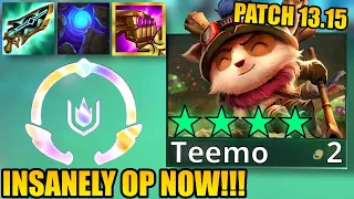 *NEW* BUFFED TEEMO IS A FREE WIN!!! | Teamfight Tactics Set 9