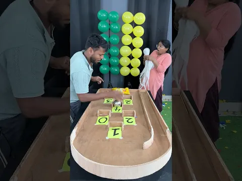Sister vs brother best game roll ball and pop balloons challenge / part 27