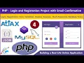 User Registration and Password Encryption PHP - Login Registration With Email Project Part 4
