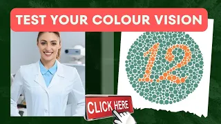 ISHIHARA COLOUR VISION TEST Eye Test Colour Blindness Test Optometry