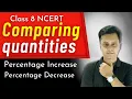 Percentage increase and decrease Comparing Quantities Class 8 Maths CBSE