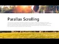 Parallax Scrolling Effects using Materialize