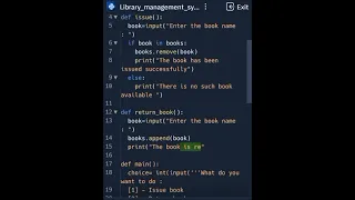 Library management System using Python