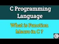 Function Macro in C Programming Macro in c Hindi