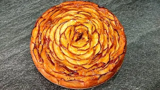 Недорогой Вкуснейший Пирог ЯБЛОЧНАЯ РОЗА! На Кефире! Красиво и Просто! Яблочный пирог!