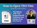 How to Open YDH Files Unknown Data Format