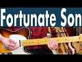 CCR Fortunate Son Guitar Lesson Tutorial TABS