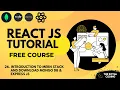 Introduction to MERN Stack Download MongoDB Express JS React JS Tutorial for Beginners