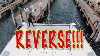 Tough Docking! Threading the needle after a beautiful sail south.