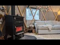 Heating Our Yurt at - 10 with a Drolet Bistro Wood Cook Stove