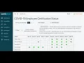 Workglue Covid-19 Employee Certification Feature