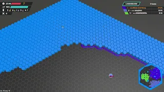 Unusually Slow for Base Battle Hexanaut io Weekly Mode 10v10v10 Base Battle Full Speed