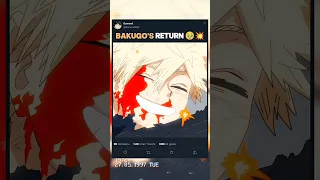 BAKUGO S RETURN MHA Season 8 Myheroacademia Edit Amv Mha Anime 