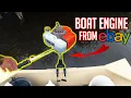 200 eBay outboard motor Unboxing Assembly Taking it Fishing