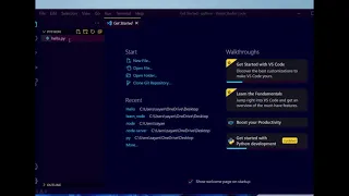 How to print Hello World in python in VS code