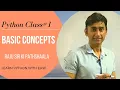 Operators in python Basic concepts of python difference between and in python class 1