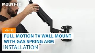 Full Motion TV Wall Mount with Gas Spring Arm MI-445 Installation