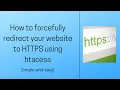 How to forcefully redirect your website to HTTPS using htaccess Free Host Tips