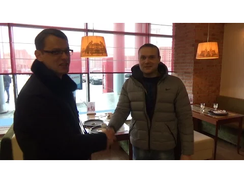 Миша Яковлев в Питере: встреча с подписчиками (2017 год) пожали друг другу руки!