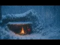 Winter Survival Camping in a CRAZY Blizzard | 2 Days Alone -20°C – Just Fire