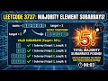 June 25 2026 - Leetcode Problem Count Subarrays With Majority Element I