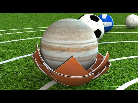 Download MP3 Just for Fun \u0026 Wonder Comparison Planetary System with Sport Balls Part 2