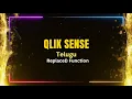 Qlik Sense interview Questions in Telugu Replace function