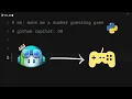 Can Github Copilot make a game