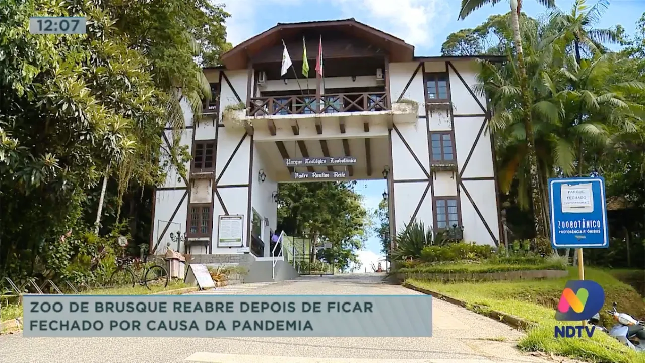 Zoo de Brusque reabre depois de ficar fechado por causa da pandemia