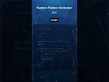 Number Pattern Generator in C