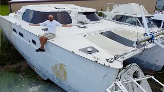 Too much work? DIY hurricane catamaran project 😬