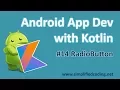 Android Application Development with Kotlin - Radio Button