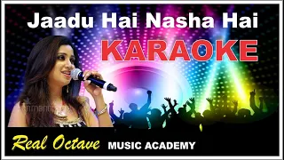 Download Jadu Hai Nasha Hai Karaoke with HINDI \u0026 ENGLISH Lyrics Scrolling | Half Scale down. MP3