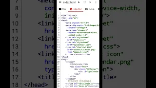 Calendar Using HTML CSS
