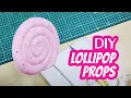 DIY fake lollipop prop