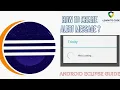 How to create alert box in Android using eclipse