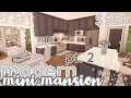bloxburg modern mini mansion house build pt 2