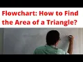 Flowchart to calculate the area of a triangle