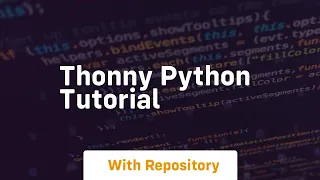 thonny python tutorial