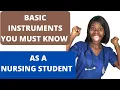 BASIC NURSING EQUIPMENTS NURSING INSTRUMENTS