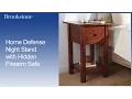 Home Defense Night Stand with Hidden Firearm Safe