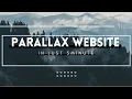 How to create Parallax Website Parallax scrolling website