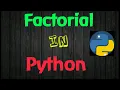 Factorial in Python 3 Program for factorial interview Programs for python priyansh Jain