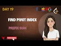 Find Pivot Index LeetCode 724 Prefix Sum Trick Interview Problem Explained