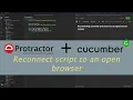 Run automation script on existing open browser session