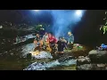 Download Lagu camping hujan deras tidur nyenyak di dalam goa ramai ramai \u0026 memancing ikan di air terjun