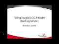 Fix Invalid LOC Handler bad signature Maven Eclipse Tomcat