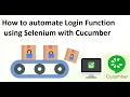 Selenium Automation of Login function test using Cucumber