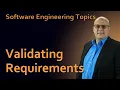 Software Engineering - 34 Validating Requirements
